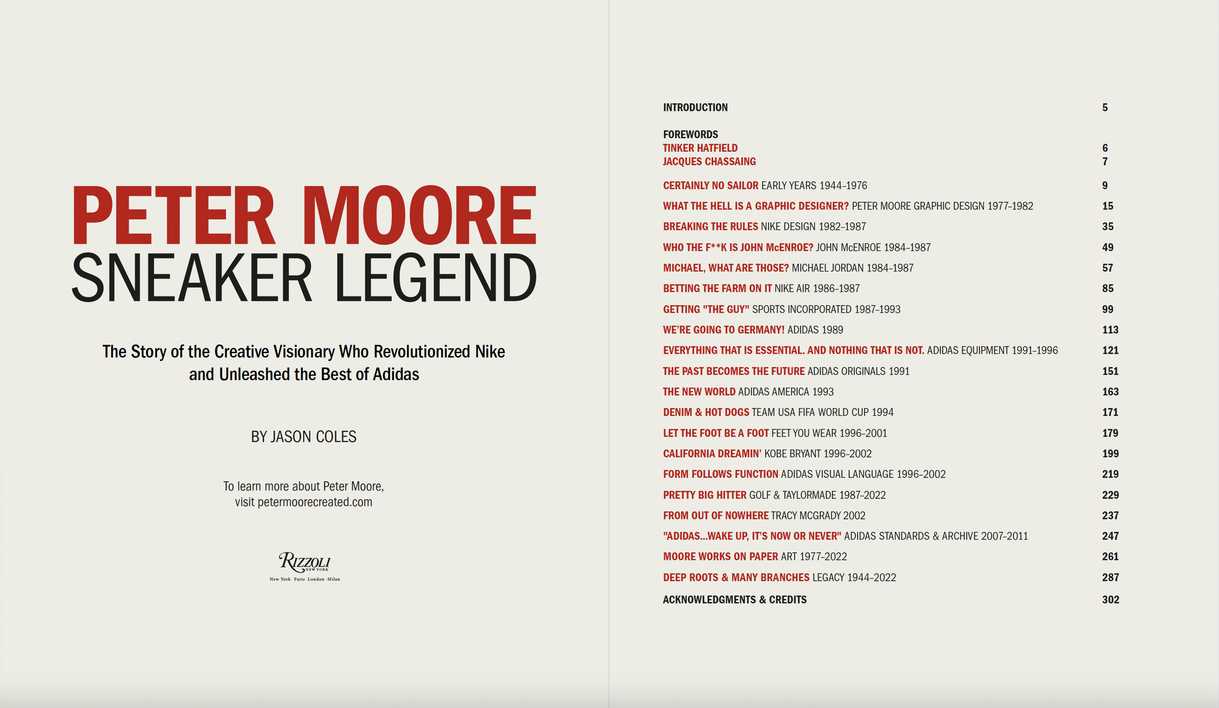 Book — Peter Moore Created